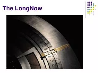 The LongNow