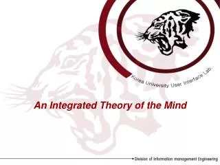 An Integrated Theory of the Mind