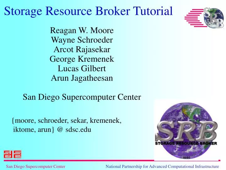 storage resource broker tutorial