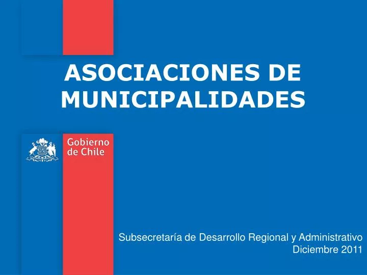 asociaciones de municipalidades