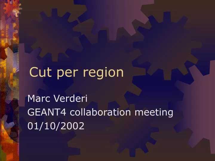 cut per region