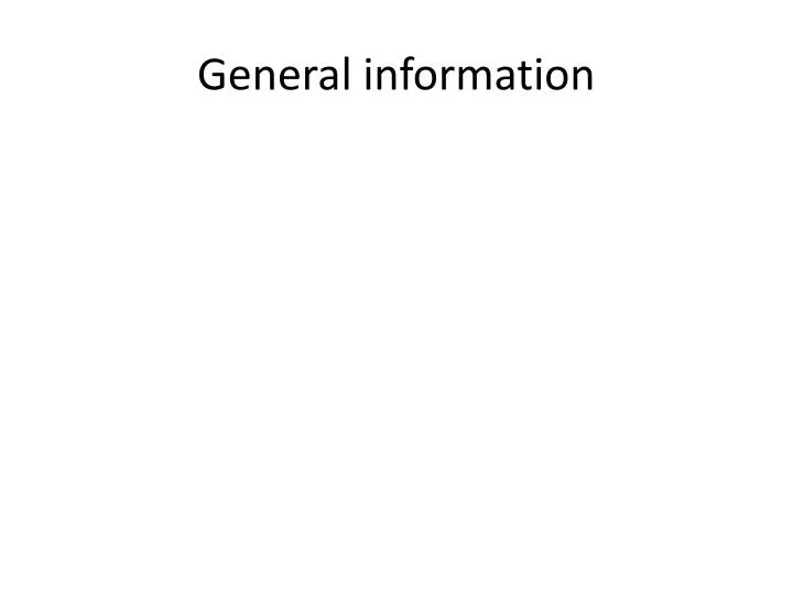 general information