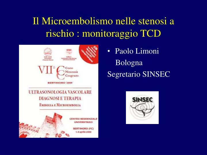 il microembolismo nelle stenosi a rischio monitoraggio tcd