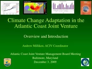 Climate Change Adaptation in the Atlantic Coast Joint Venture