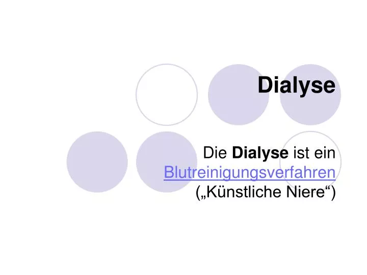 dialyse