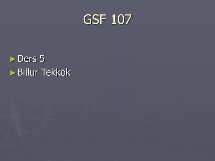 gsf 107