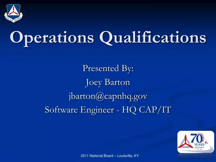operations qualifications