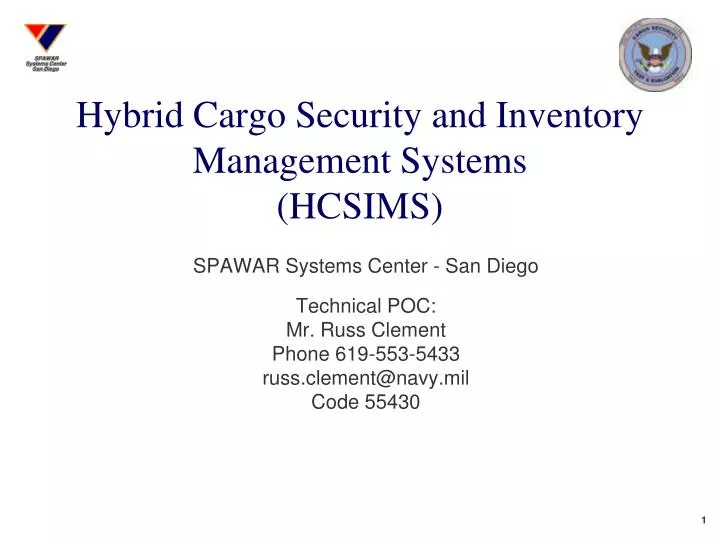 hybrid cargo security and inventory management systems hcsims