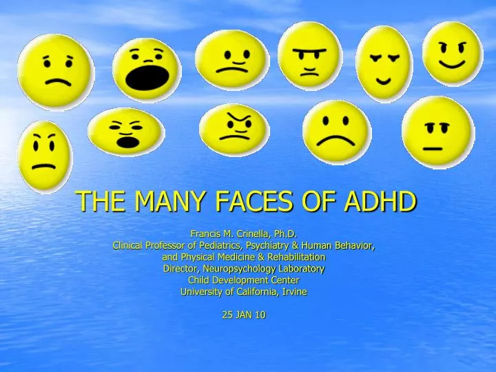 the many faces of adhd