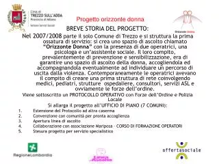 progetto orizzonte donna