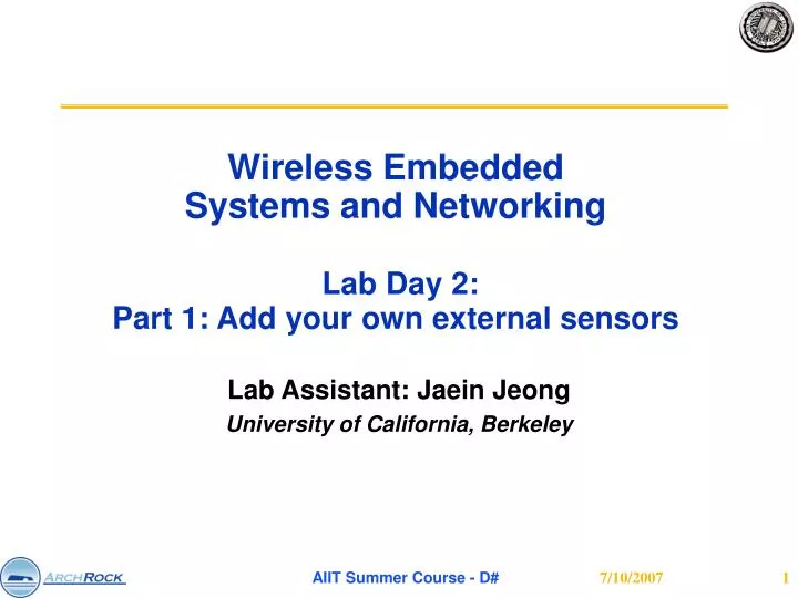 wireless embedded systems and networking lab day 2 part 1 a dd your own external sensors
