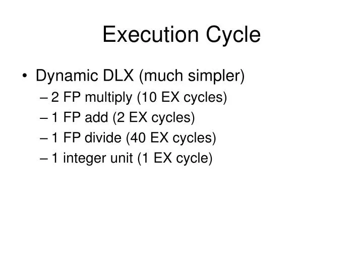 execution cycle