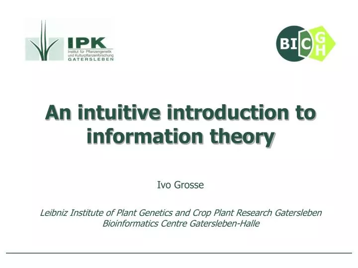 an intuitive introduction to information theory
