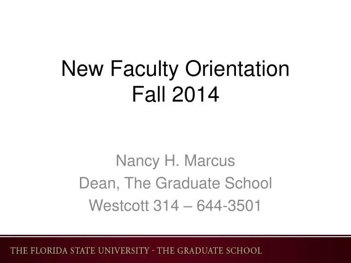 new f aculty orientation fall 2014