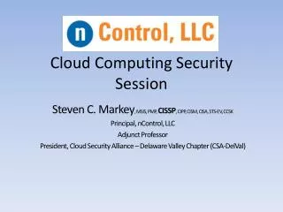 Cloud Computing Security Session
