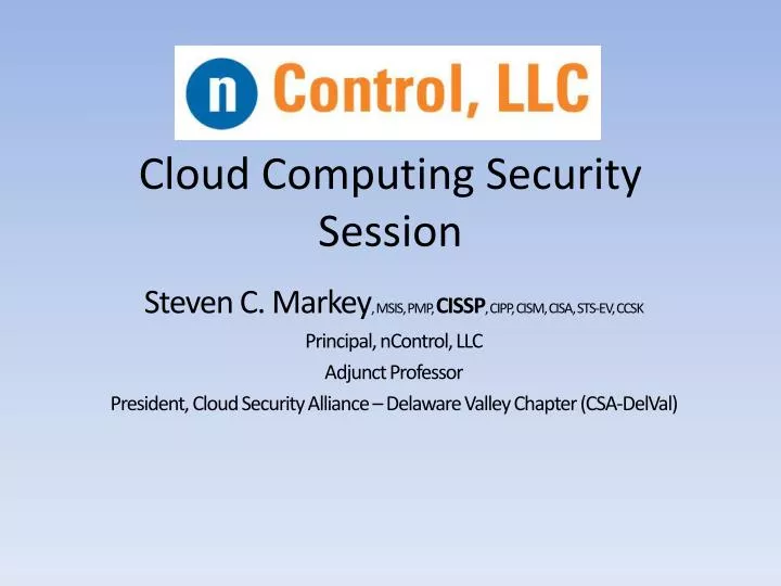 cloud computing security session