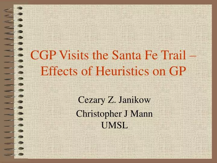 cgp visits the santa fe trail effects of heuristics on gp