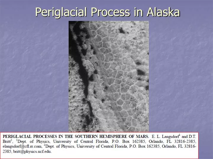 periglacial process in alaska