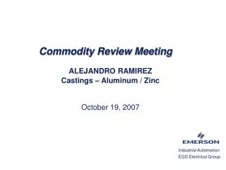 Commodity Review Meeting