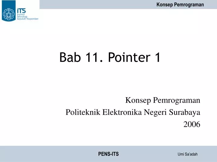 bab 11 pointer 1