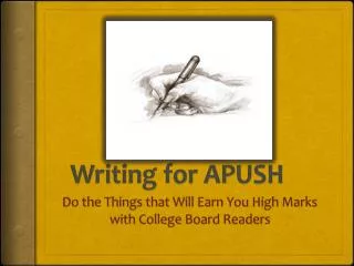 Writing for APUSH