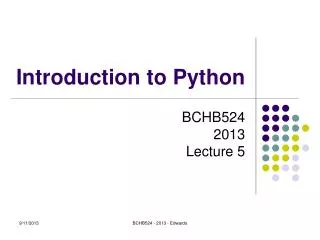 Introduction to Python