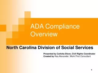 ADA Compliance Overview