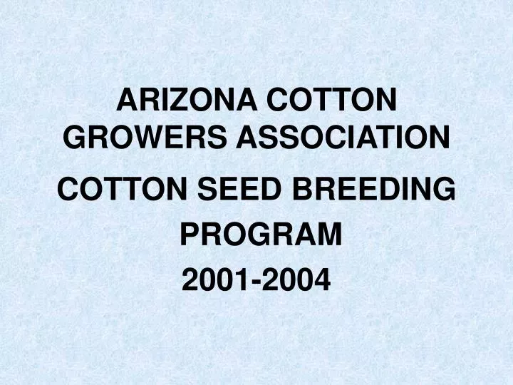 arizona cotton growers association