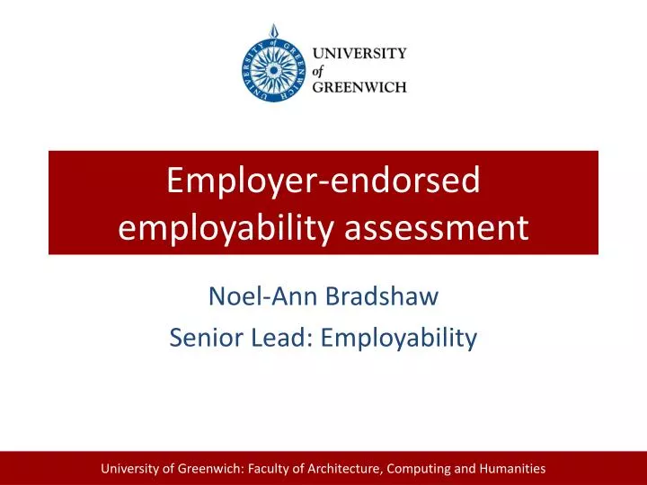 employer endorsed employability assessment