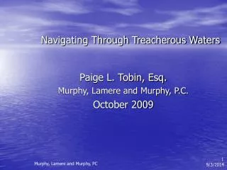 Navigating Through Treacherous Waters