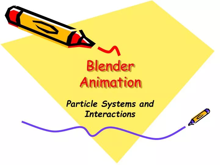 blender animation