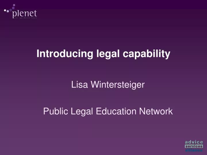 lisa wintersteiger public legal education network