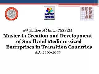 2 nd Edition of Master CESPEM