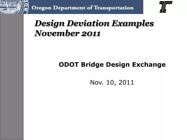 design deviation examples november 2011