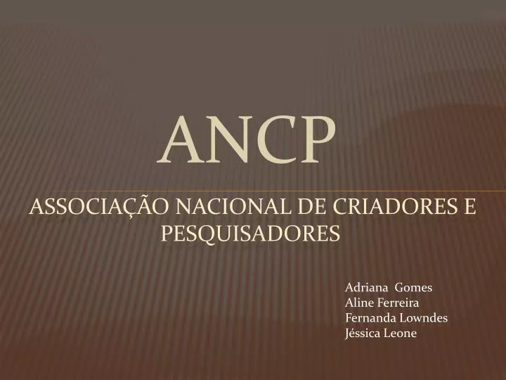 associa o nacional de criadores e pesquisadores