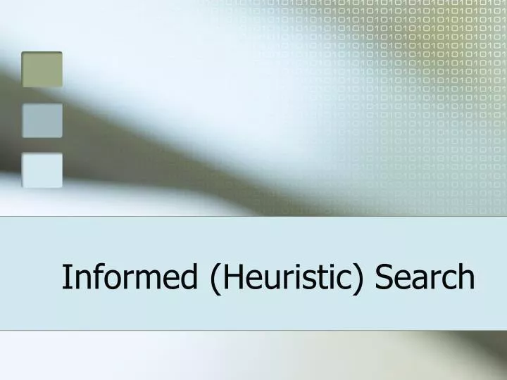 informed heuristic search