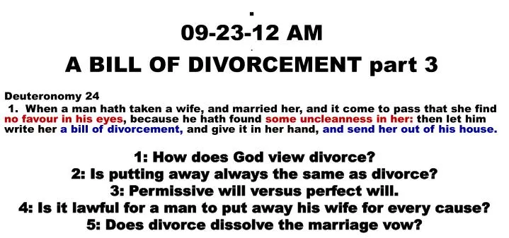 09 23 12 am a bill of divorcement part 3