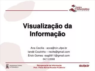 visualiza o da informa o