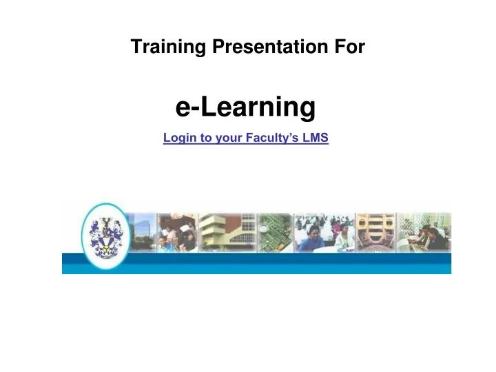 training presentation for