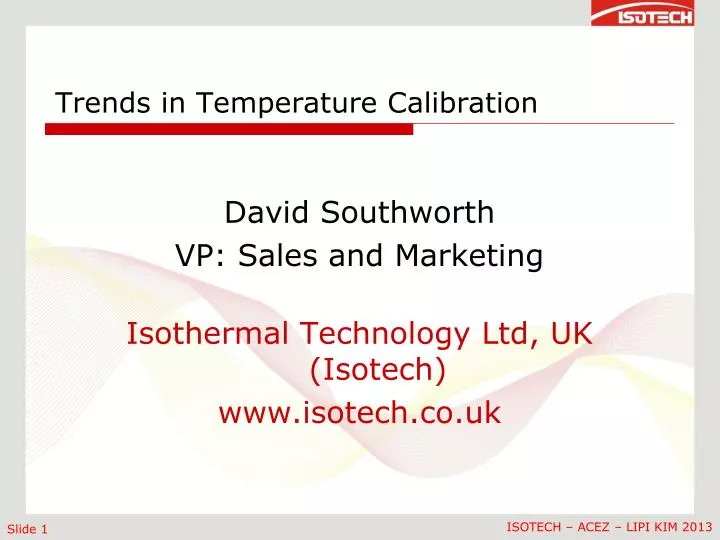 trends in temperature calibration