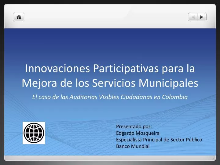 innovaciones participativas para la mejora de los servicios municipales