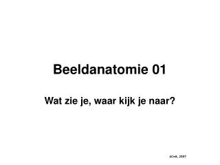 beeldanatomie 01