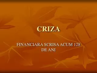 criza