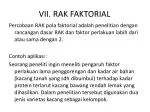 VII. RAK FAKTORIAL - slide 1