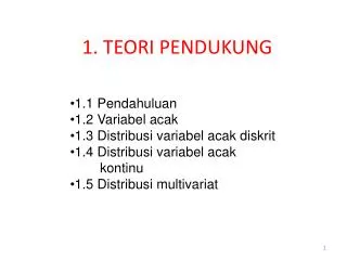 1 teori pendukung