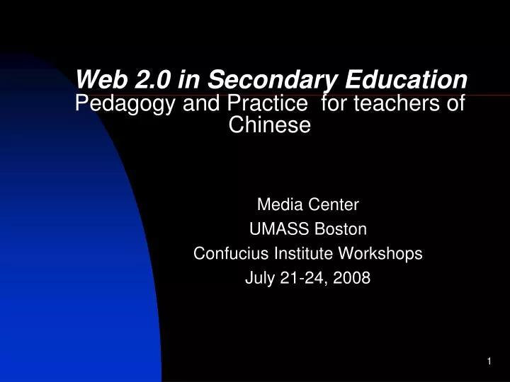 web 2 0 in secondary education pedagogy and practice for teachers of chinese