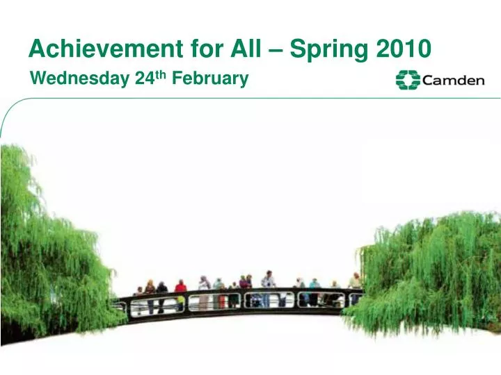 achievement for all spring 2010