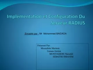 impl mentation et configuration du serveur radius