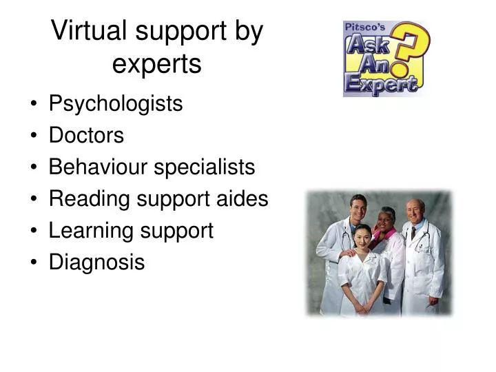 virtual support by experts