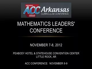 AAML Arkansas Association of Mathematics Leaders